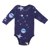 Long-sleeved bodysuit made of cotton (organic)